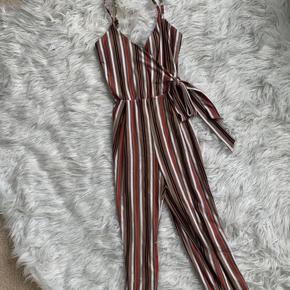 striped jumpsuit